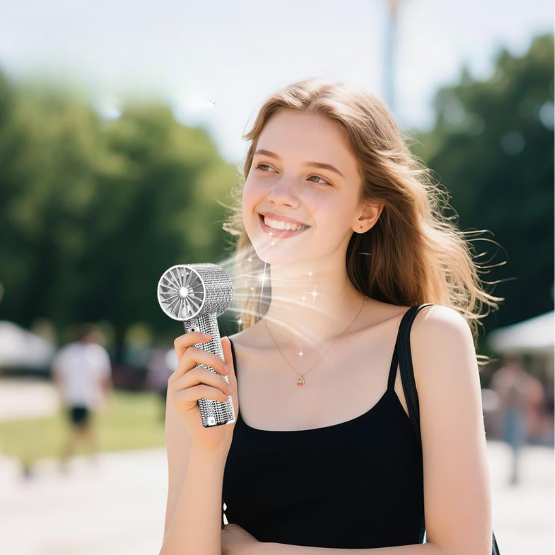 Glam Breeze Handheld Fan