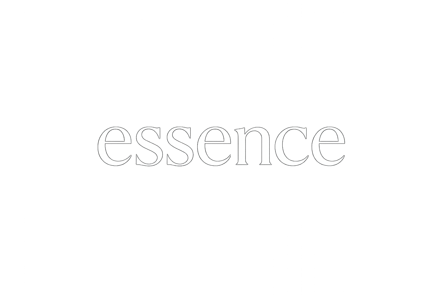 Faça a logo da essence em branco