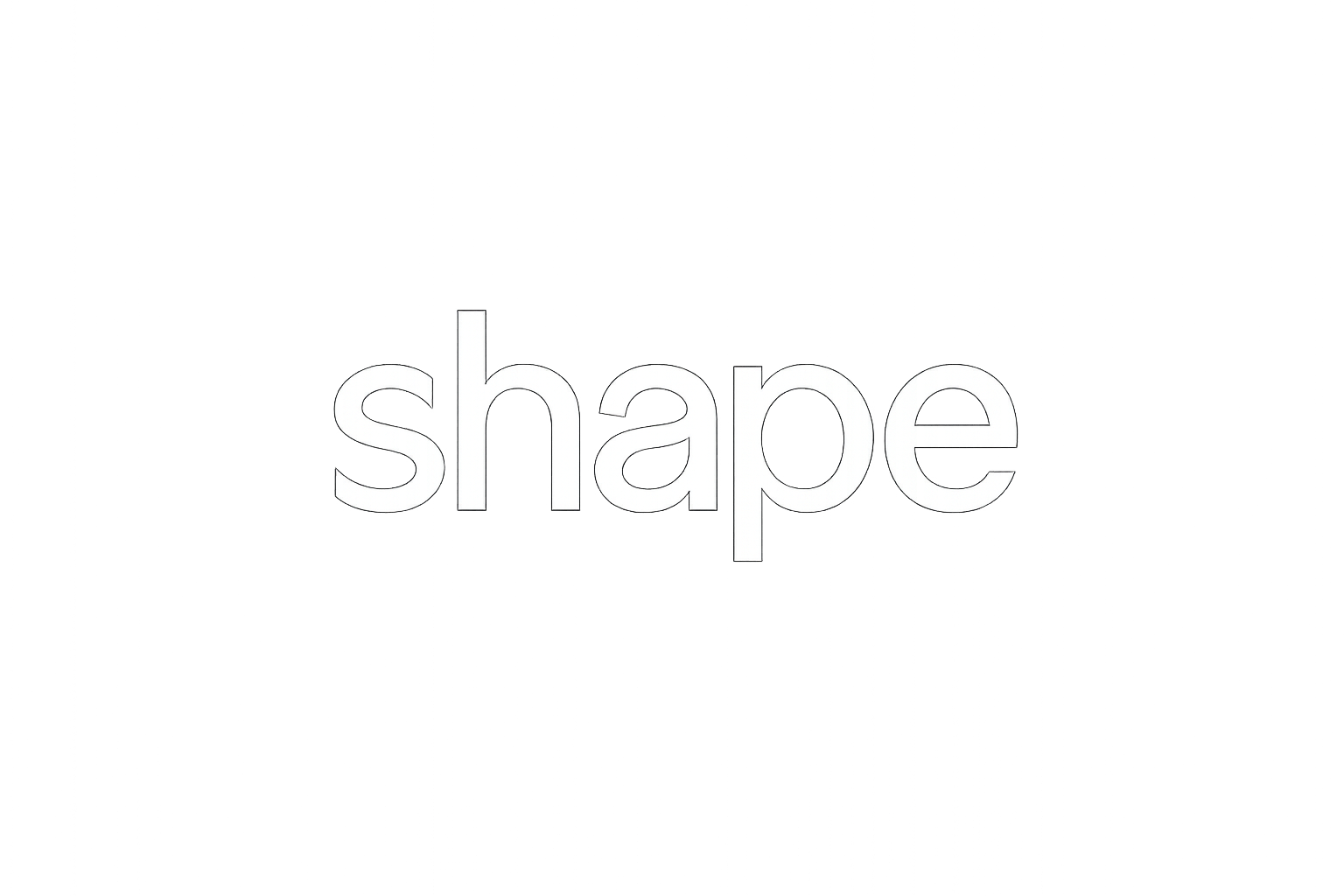 Faça a logo da shape em branco