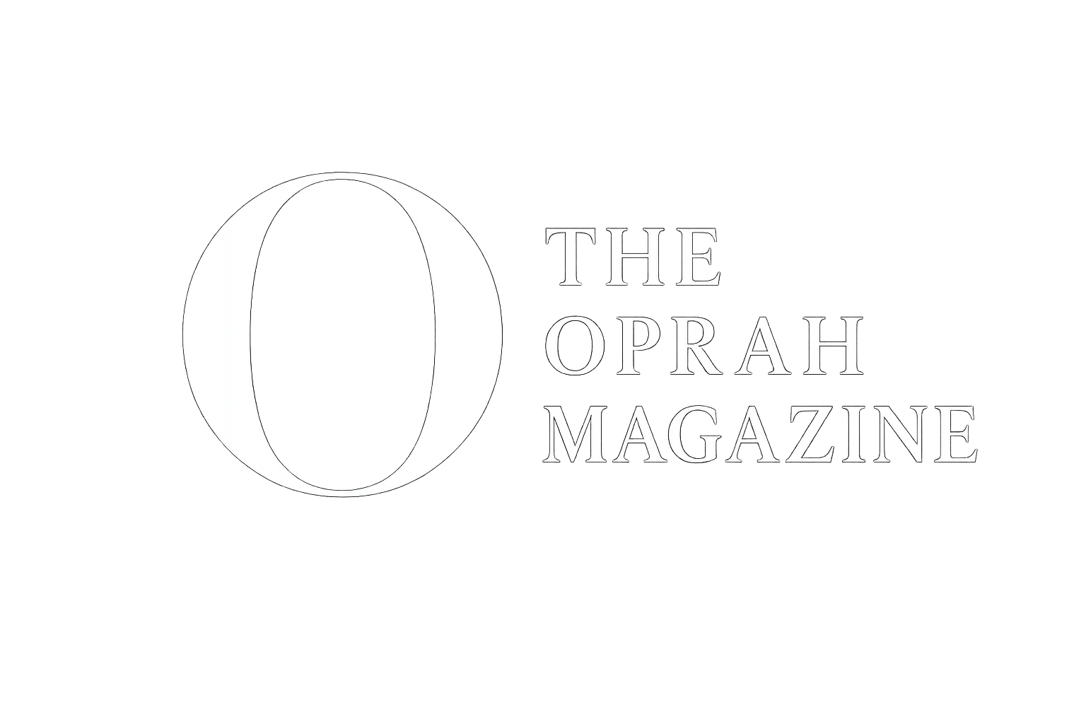 Faça a logo da The Oprah Magazine em branco