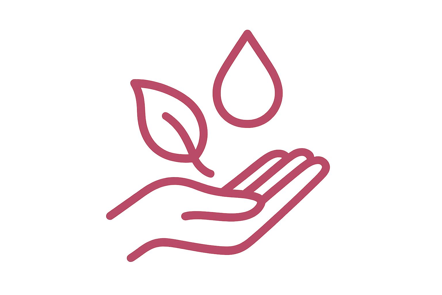 Faça apenas o icone rosa escuro para essa frase: Soothe Irritation Quickly for Sensitive Skin