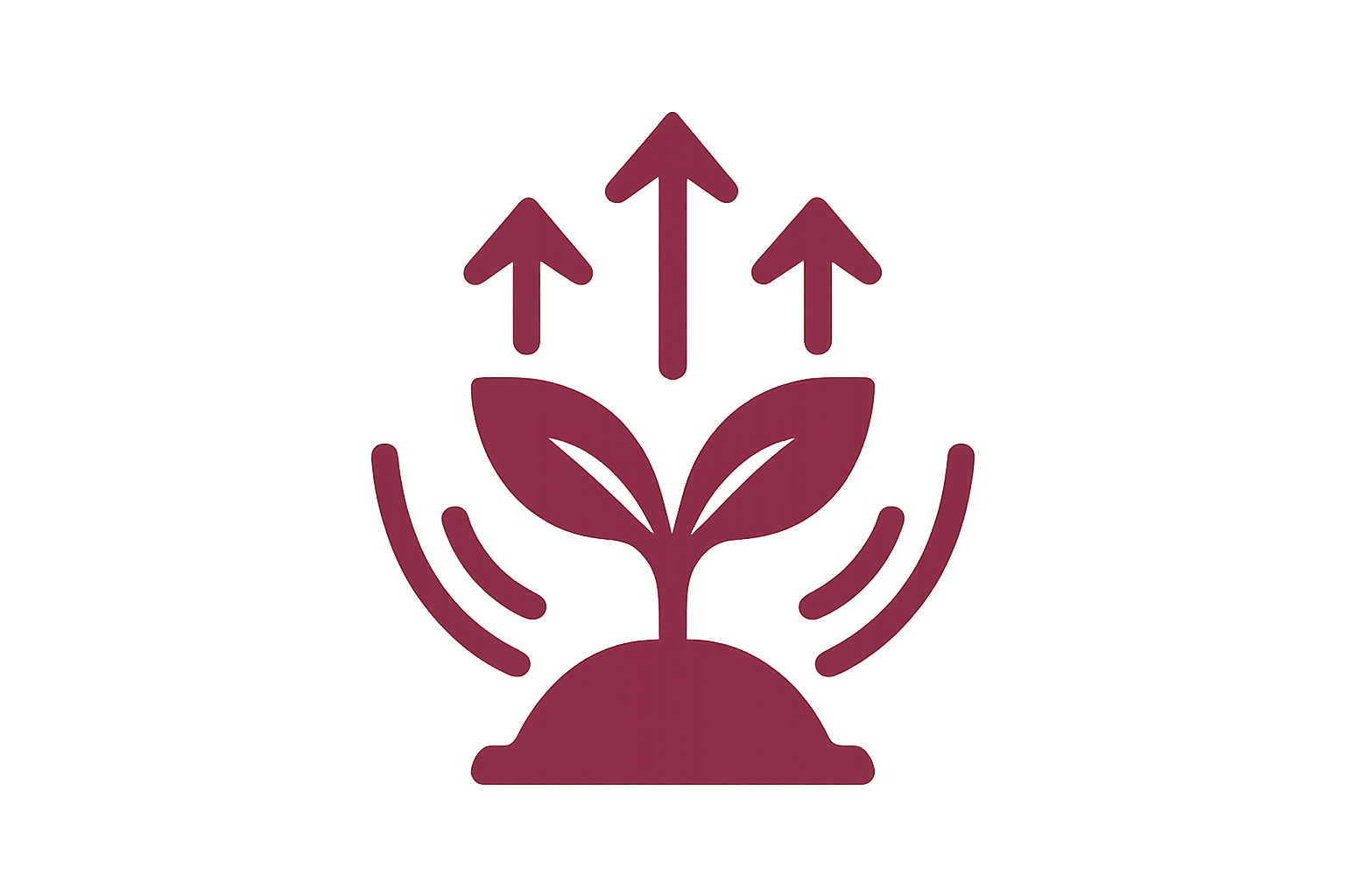 faça apenas o icone rosa escuro que represente essa frase: Trengthens and revitalizes